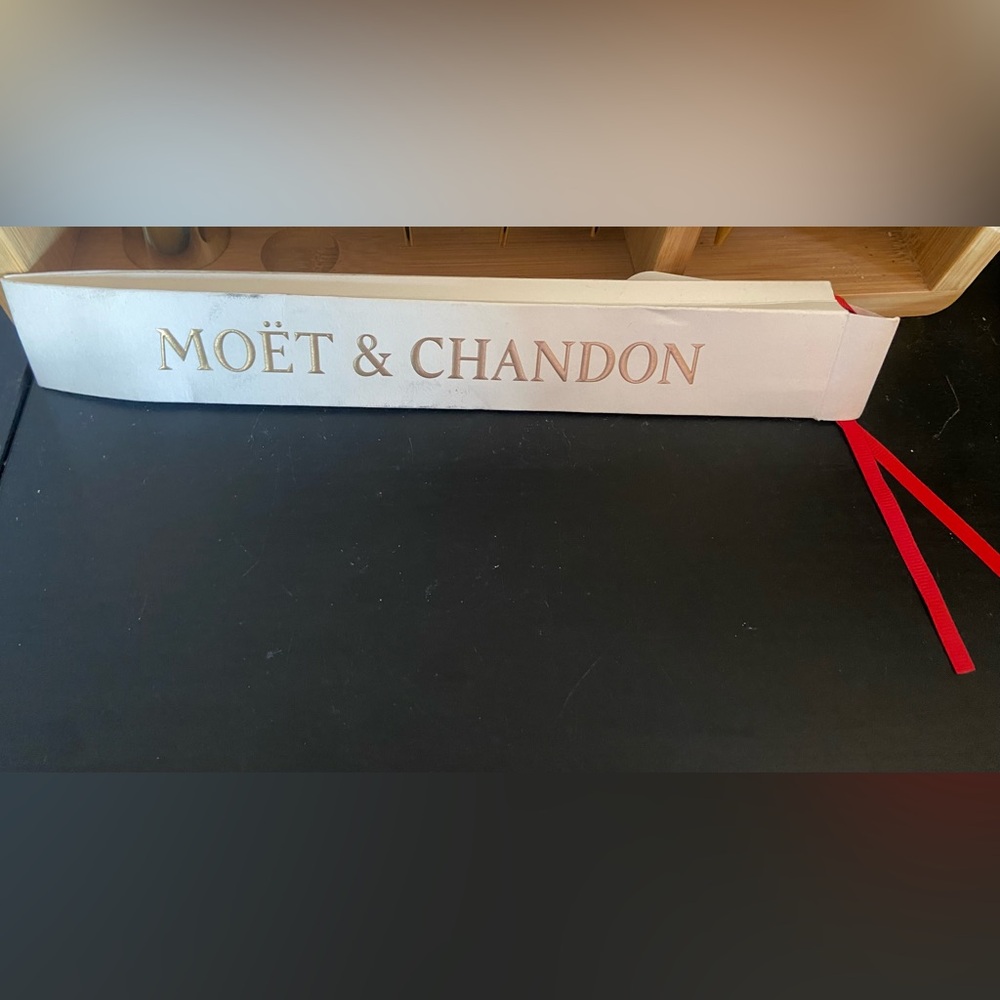 Moët & Chandon Promotional Fan with Red Ribbon